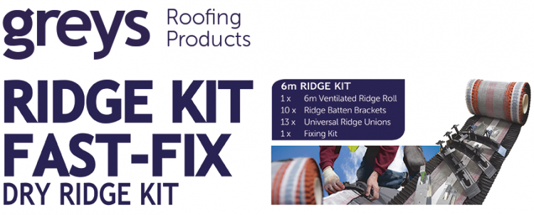 Greys Roofing Fast Fix Dry Ridge Kit